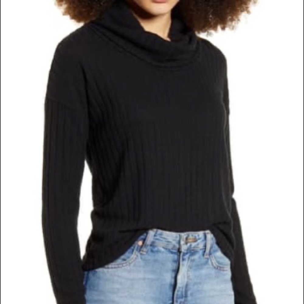 BP NWOT Black Cowl Sweater